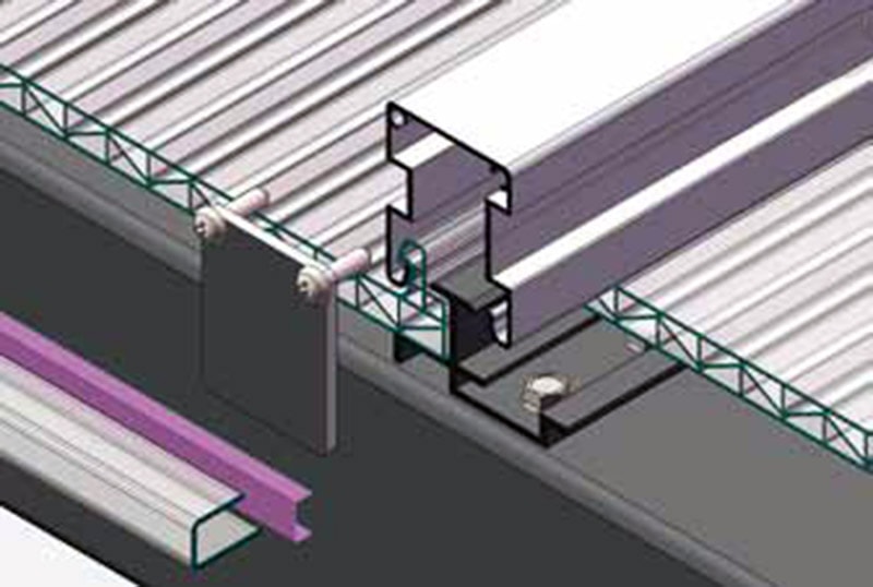 U lock polycarbonate roofing Panel